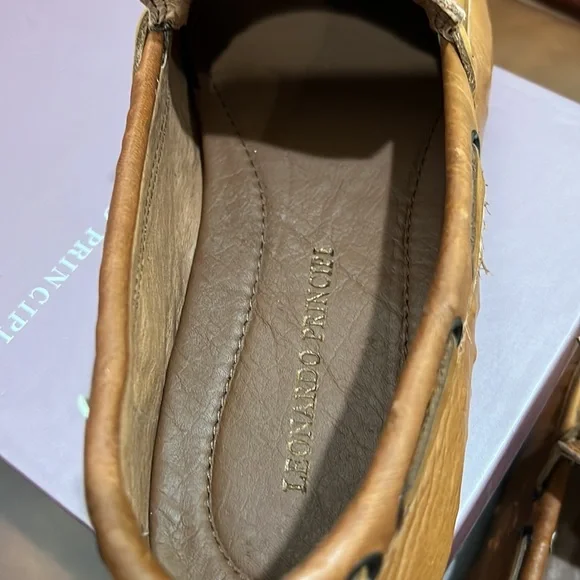 Leonardo Principi made in Italy 100% Calfskin (Ostrich 